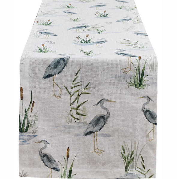 Blue Heron Table Runner 54" L