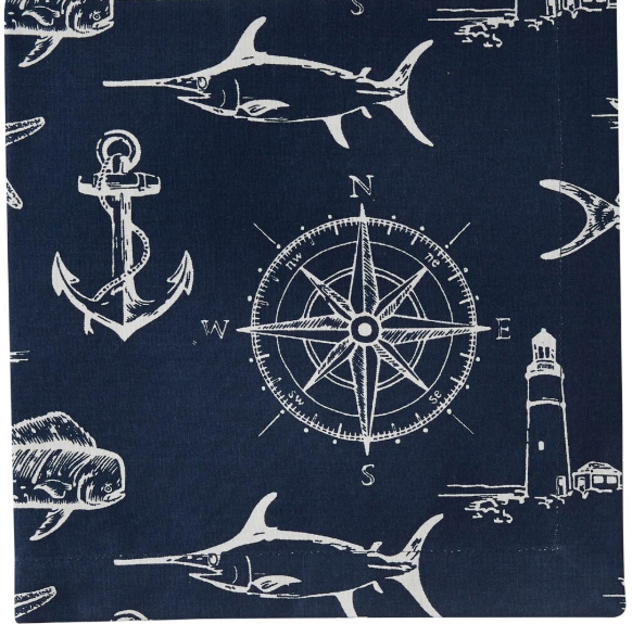 Captain's Quarters Napkin - Navy