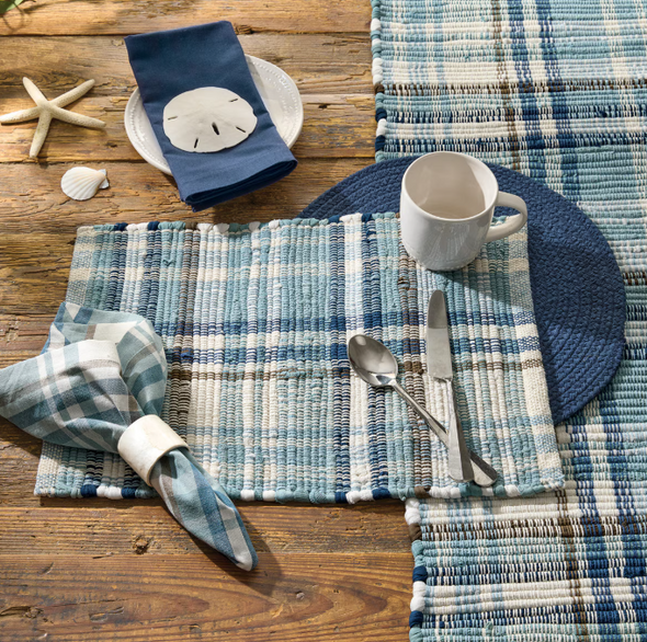 Driftwood Plaid Chindi Placemat