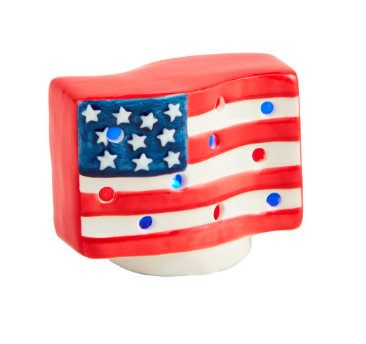 American Flag Light-Up Sitter