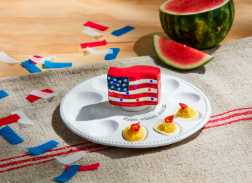 American Flag Light-Up Sitter