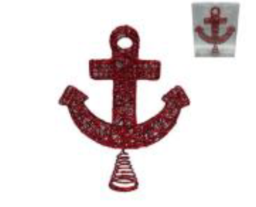Glitter Anchor Tree Topper