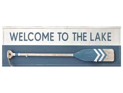 Welcome To The Lake With Paddle