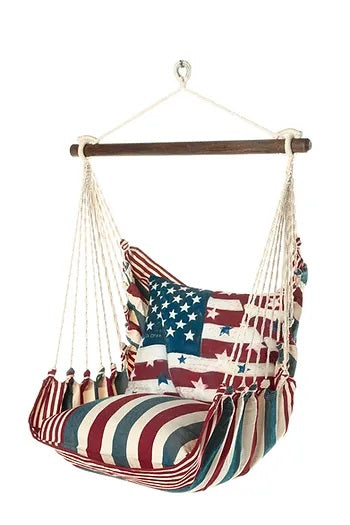 Swing Set - Stars & Stripes Stripe with Lake Time