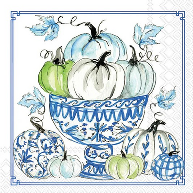 Chinoiserie Pumpkins Cocktail Napkin