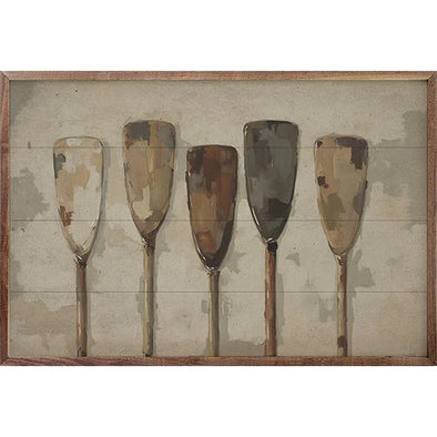 Five Vintage Boat Oars