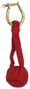 Monkey Fist Key Chain Red