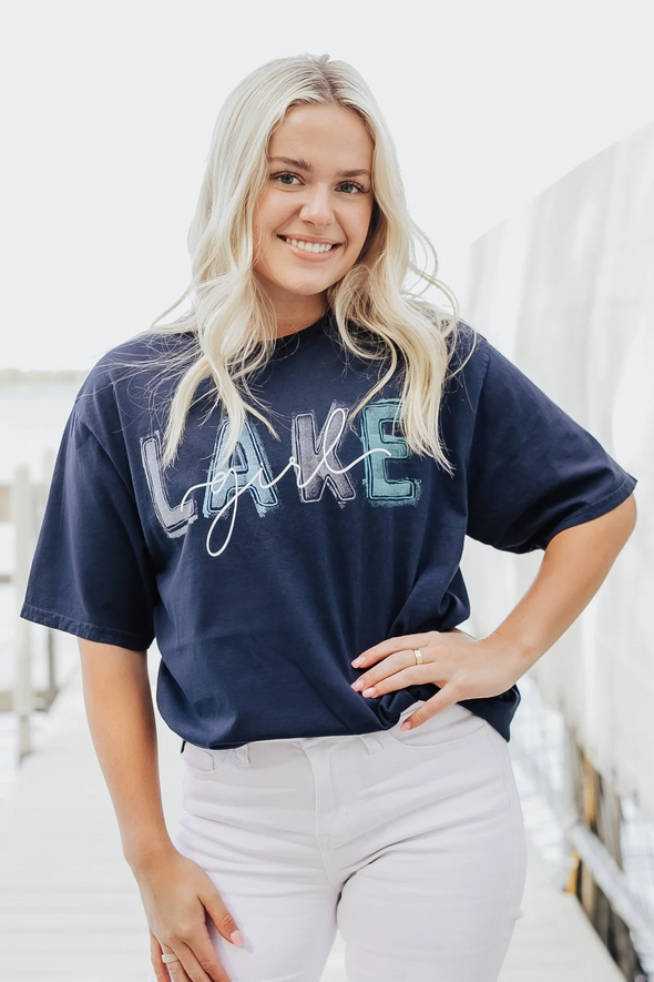 Ringspun Brushed Lake Short Sleeve Tee