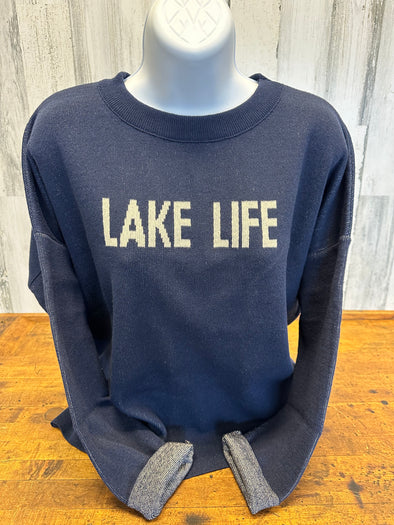 Lake Life Anchor Relaxed Body Sweater
