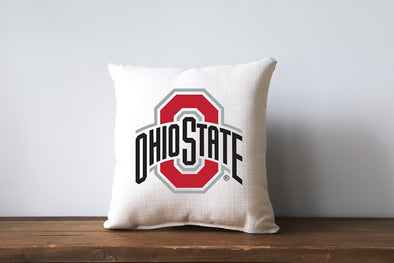 Ohio State Athletic Logo Pillow