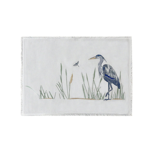 Heron Placemats on Grey