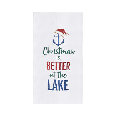 Christmas is Better At Lake Towel