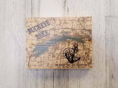 Mini Plank Buckeye Lake Anchor Map