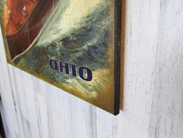 Buckeye Lake Boaters Wooden Sign - Buckeye Lake Place