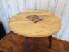 Bourbon Head Clear Coat Side Table with Hairpin Legs - Buckeye Lake Place