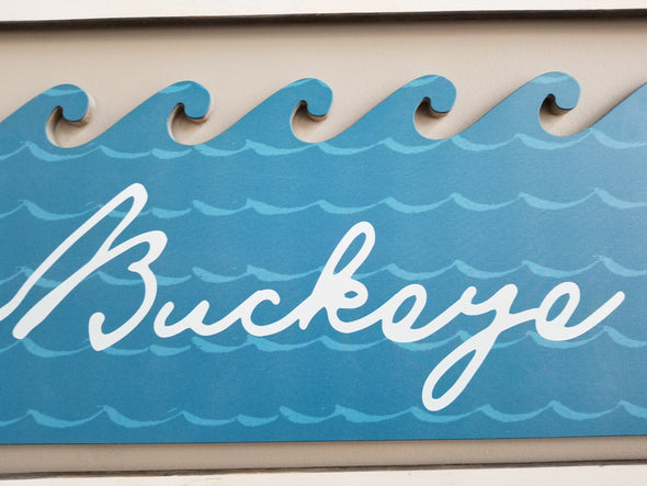 Welcome to Buckeye Lake Waves Sign