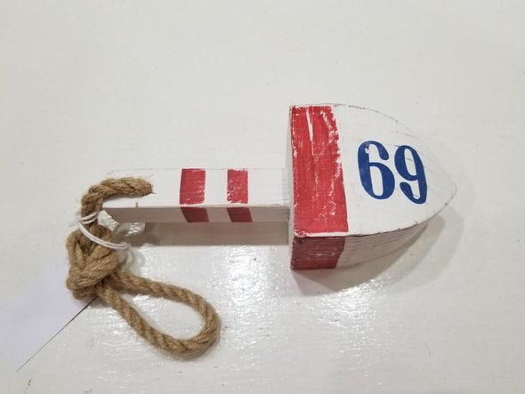 Numbered Wooden Buoy Assorted - Buckeye Lake Place