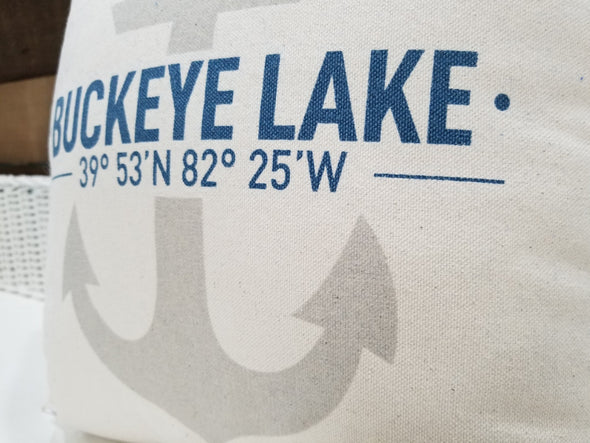 Custom Buckeye Lake Pillow