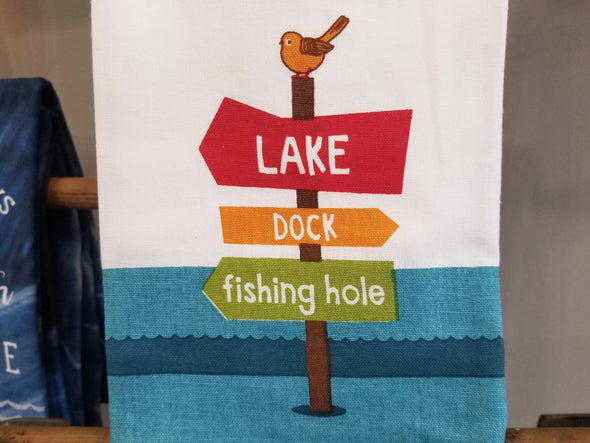 On Lake Time Towel - Buckeye Lake Place