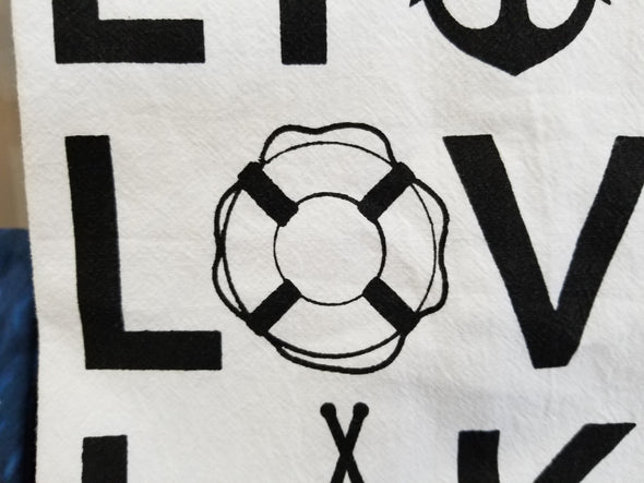 Tea Towel/Live-Love-Lake