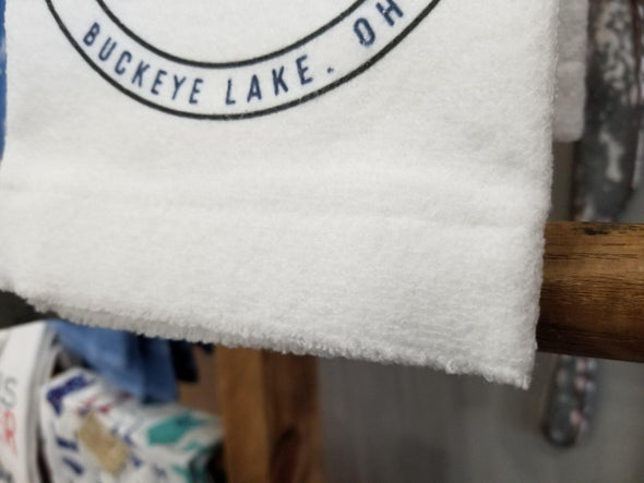 Tea Towel-Lake House-Blue - Buckeye Lake Place