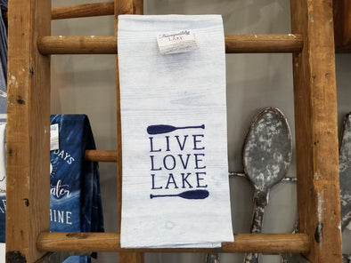 Live Love Lake Emb Towel