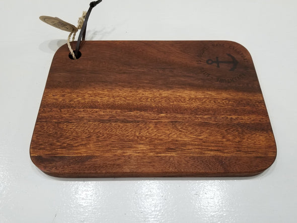 Oiled Cutting Board Embossed Anchor