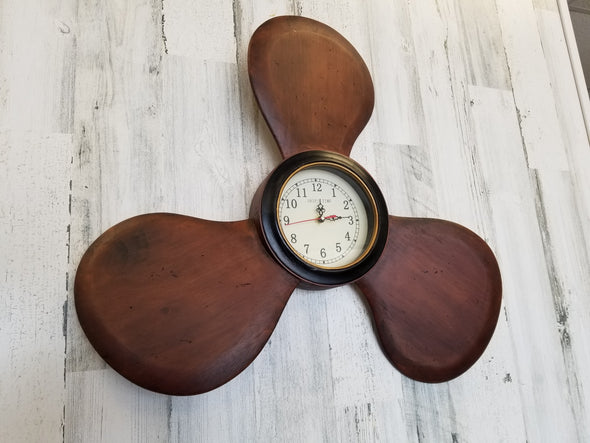 Wood Propeller Clock