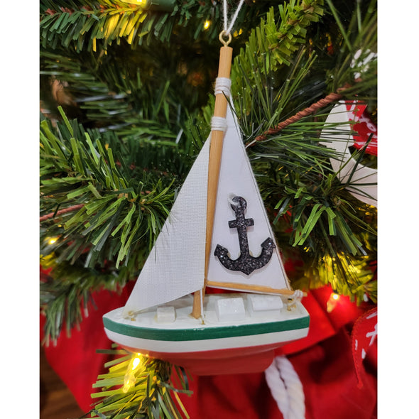 Sailboat Anchor Ornament