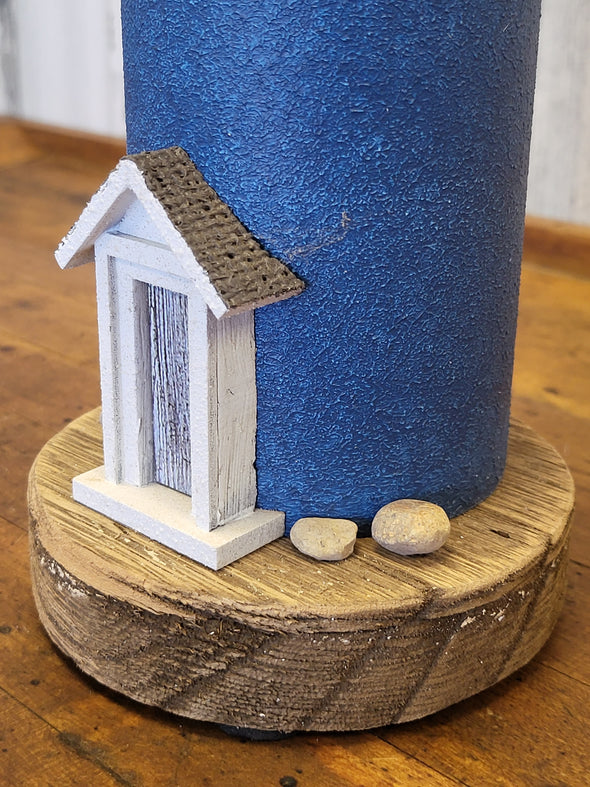 Wooden Lighthouse Tabletop Figurine