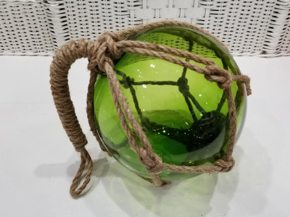 Assorted Glass Buoy Float in Rope