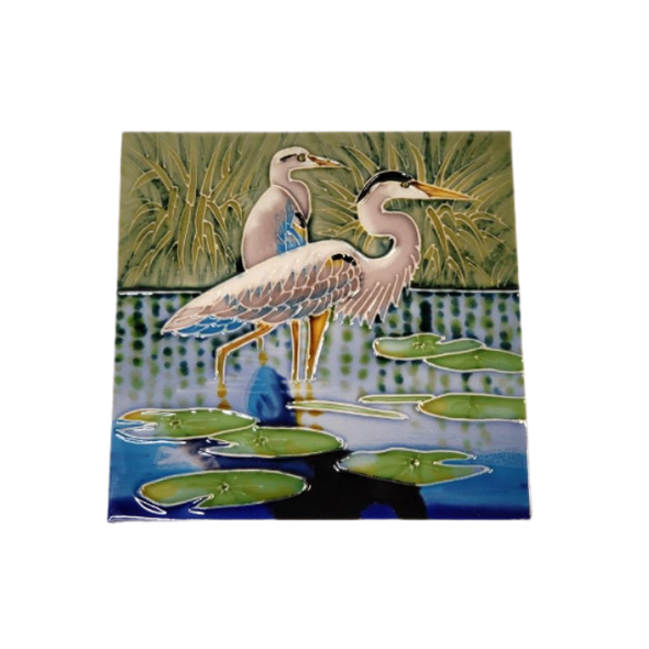 Shore Birds Handcrafted Decorative Ceramic Tiles