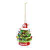 4 Inch Led Ceramic Christmas Tree Featuring Santa Hat With "Buckeyes" Text At The Bottom