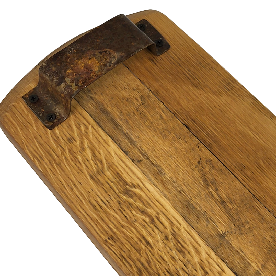 Rustic Bourbon Head Cheese Tray Riser - Whiskey Barrel Center Cut ...