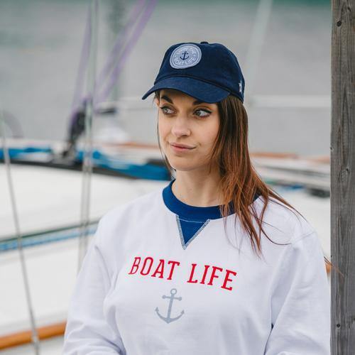 Boat Life Navy Adjustable Hat - Buckeye Lake Place