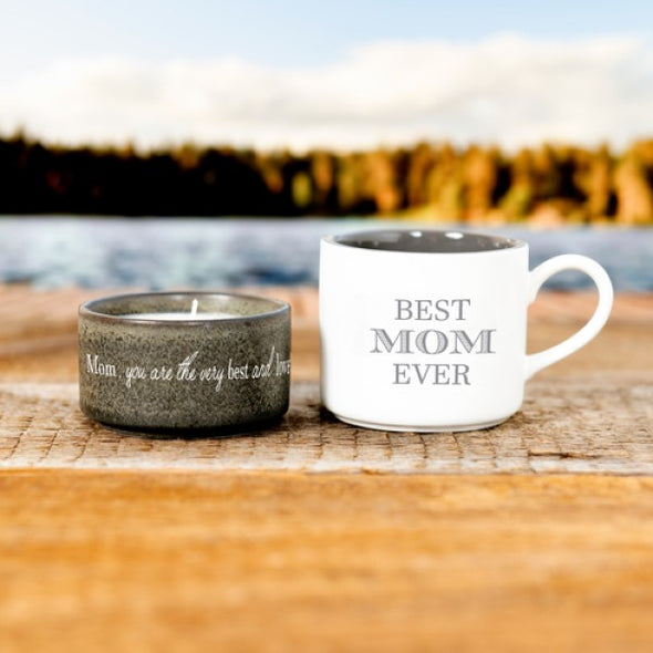 Mom - Stacking Mug and Candle Set 100% Soy Wax Scent: Tranquility
