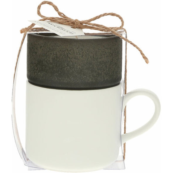 Dog - Stacking Mug and Candle Set 100% Soy Wax Scent: Tranquility