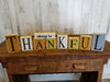 9 Pieces Rectagular Wooden Block Sign With Always Be Thankful Letters in Each Block