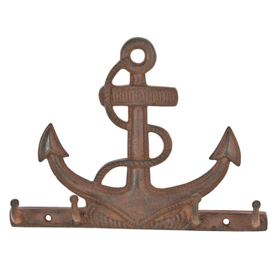 10 Inch Rus Anchor Hook With Rope And Key Rack Design