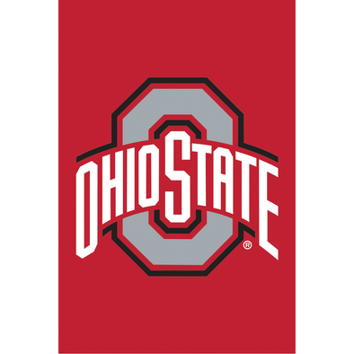 44 Inches Red Applique Flag with Ohio State Phrase