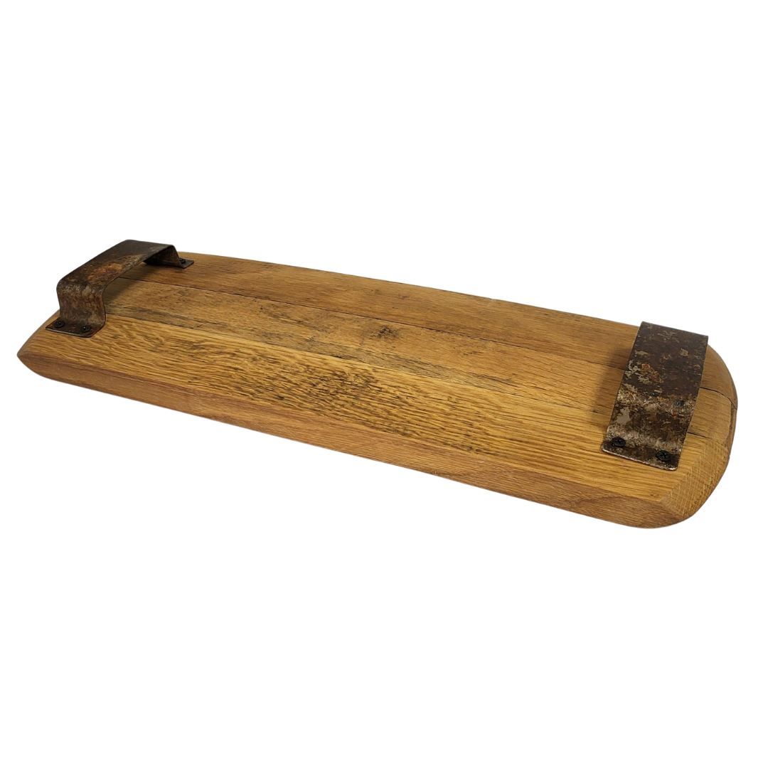 Rustic Bourbon Head Cheese Tray Riser - Whiskey Barrel Center Cut ...