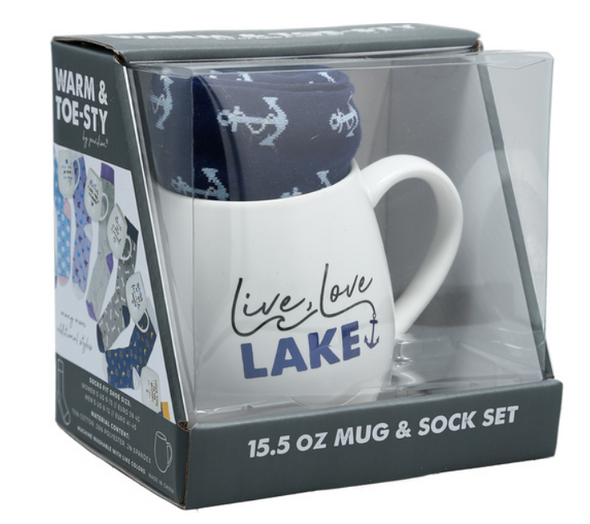 Lake - 15.5 oz Mug and Sock Set