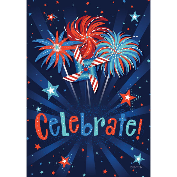 Celebrate Fireworks Flag
