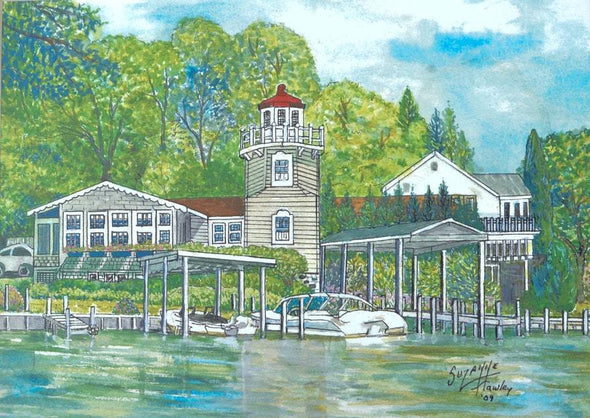 Lighthouse No. 2 11X14" - Buckeye Lake Place