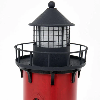Wooden Lighthouse with Led in Two Colors