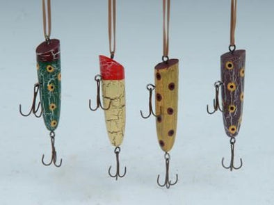 Colorful Wooden Fishing Lure Ornament 