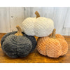 6 Inch Fabric Fuzzy Pumpkins in Multi Color