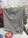 Gray Classic Fit Round Neck Shirt With Anchor Design on the Front and Buckeye Lake Phrase