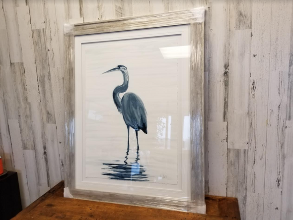 Heron In Grey - Buckeye Lake Place