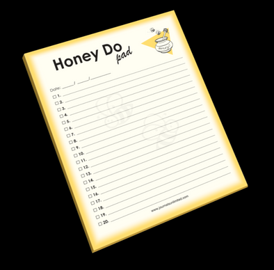 50 Page Yellow Corner To-Do-List Honey Do Jumbo Notepad